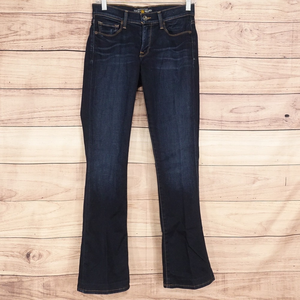 Lucky Brand Sofia Bootcut Jeans Womens 2 Blue Dark Wash Stretch 27x30 Denim